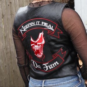 One-of-a-kind Biker Leather Vest